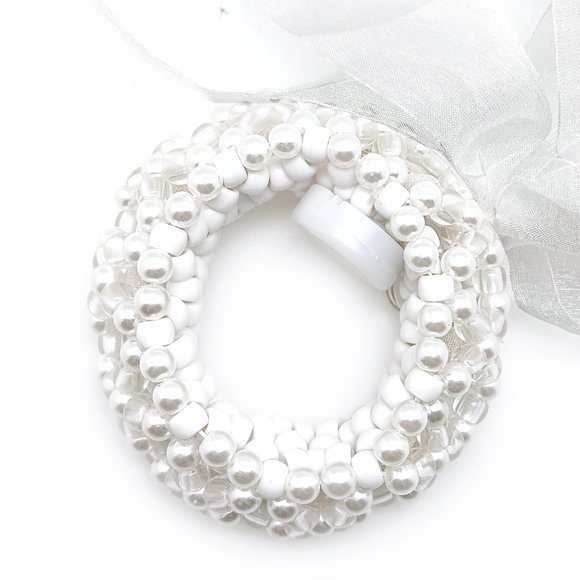 LASR Marry Me Light Up Ribbon Rave Kandi Bracelet - Picture 5 of 6